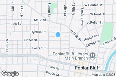 Map image of the property - 601 Kinzer St