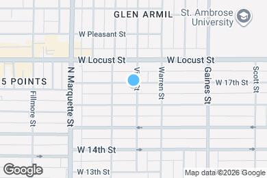 Map image of the property - 1003 W 17th St