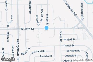 Map image of the property - 4439 W 34th St