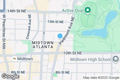Map image of the property - 1050 Piedmont Ave NE