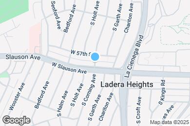 Map image of the property - 5727 S Corning Ave