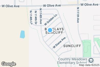 Map image of the property - 11323 W Alice Ave