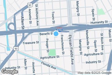 Map image of the property - 3117 Touro St