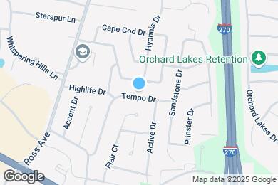 Map image of the property - 12313 Tempo Dr