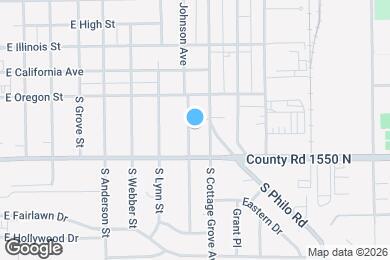 Map image of the property - 714 S Wabash Ave