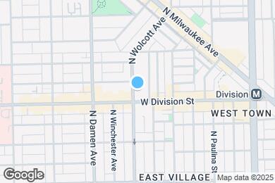 Map image of the property - 1215 N Wolcott Ave