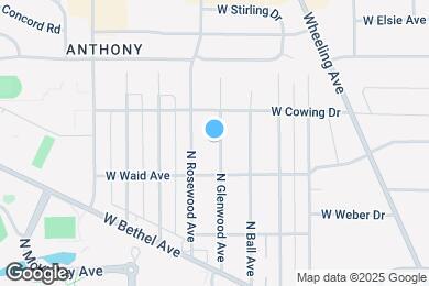 Map image of the property - 2205 N Glenwood Ave
