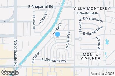 Map image of the property - 7507 E Highland Ave