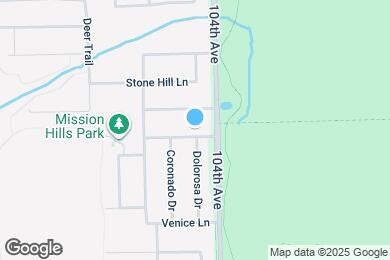 Map image of the property - 10416 Santa Cruz Ln