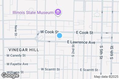 Map image of the property - 115 W Lawrence Ave