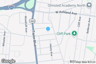 Map image of the property - 1207 Bicknell Ave