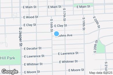 Map image of the property - 1613 E Johns Ave