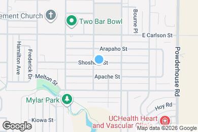 Map image of the property - 807 Shoshoni St