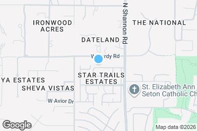 Map image of the property - 3018 W Laquila Aerie