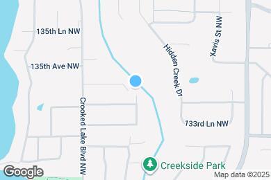 Map image of the property - 13405 Arrowhead St NW