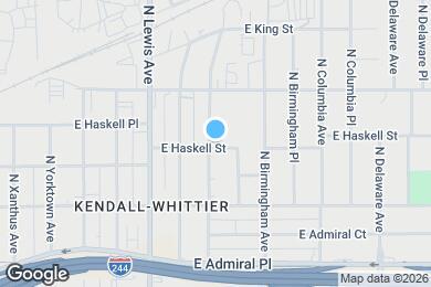 Map image of the property - 703 N Atlanta Ave