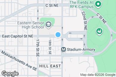 Map image of the property - 1823 E Capitol St SE