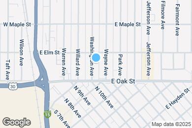 Map image of the property - 166 Washington Ave