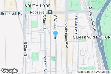Map image of the property - 1330 S Wabash Ave