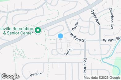 Map image of the property - 400 Owl Dr