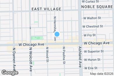 Map image of the property - 821 N Hermitage Ave