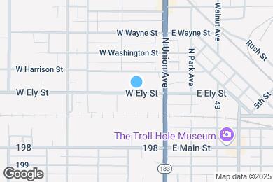Map image of the property - 109 W Ely St