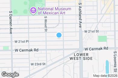 Map image of the property - 1712 W 21St Pl