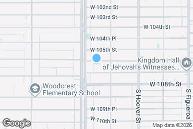 Map image of the property - 834 W 106th St