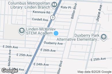 Map image of the property - 1531 E Maynard Ave