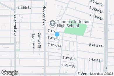 Map image of the property - 1351 1/4 East 41st Place