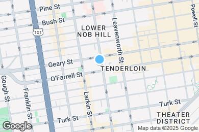 Map image of the property - 525 Hyde St