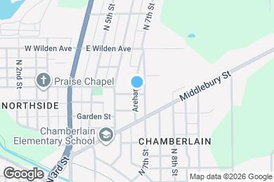 Map image of the property - 317 E Oakridge Ave