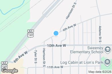 Map image of the property - 1660 6th Ave W