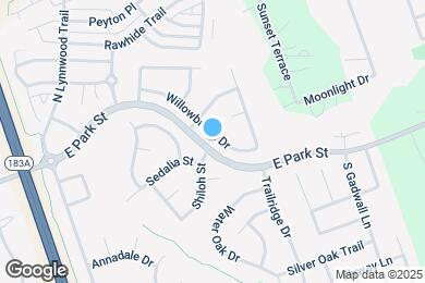 Map image of the property - 1208 Willowbrook Dr