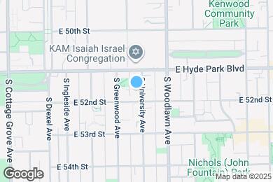 Map image of the property - 5124 S University Ave