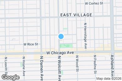 Map image of the property - 843 N Wolcott Ave