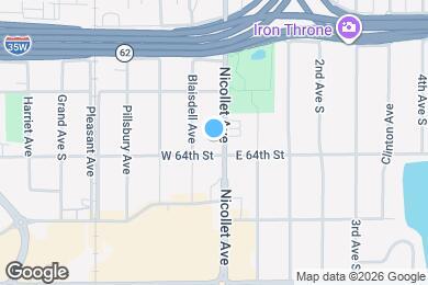 Map image of the property - 6336 Nicollet Ave