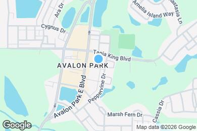 Map image of the property - Parkside at Avalon Park
