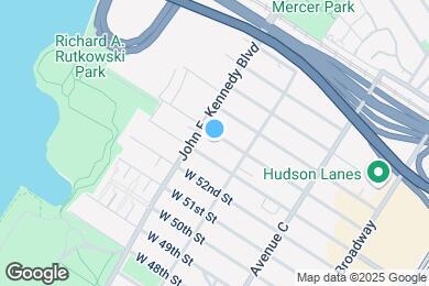 Map image of the property - 136 W 54th St