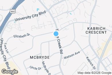 Map image of the property - 940 McBryde Ln