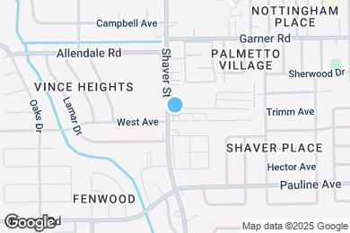 Map image of the property - Shaver Park Apartments