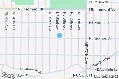 Map image of the property - 3044 NE 53rd Ave