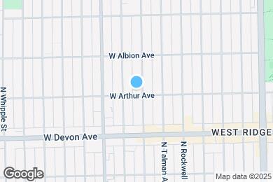 Map image of the property - 6504 N Washtenaw Ave